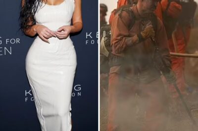 Kim Kardashian acts strangely towards firefighters rescuing people in LA