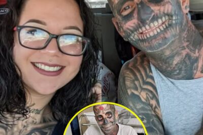 Heavily tattooed dad faces backlash before wife reveals the truth