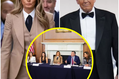 (b) Melania Trump made her first public remarks of President Donald Trump’s second term on Monday, March 3, heading to Capitol Hill to address lawmakers.