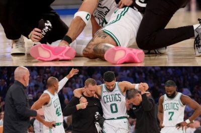 Celtics Collapse: Jayson Tatum Suffers Potentially Devastating Injury as Boston Blows Another Double-Digit Lead to Knicks—Playoff Hopes in Jeopardy?