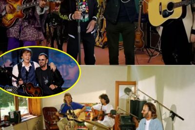 The Beatles’ Intimate Reunion: McCartney, Harrison, and Starr’s Emotional Tribute to Lennon at Friar Park
