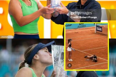 Madrid Open star collapsed to ground after being hit in the head with a ball