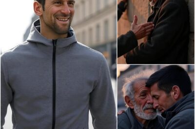 5 MINUTES AGO: A homeless man saw Novak Djokovic walking down the street and asked, “Can you give me a dollar?” Novak’s reaction left everyone speechless.