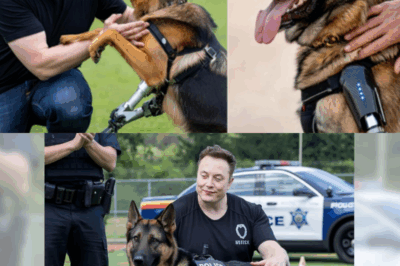 MUSK’S MIRACLE: Elon Musk Funds Life-Changing Tech for Injured Police Dogs—What Happens Next Has the Whole World Cheering!Elon Musk’s incredible donation is turning tragedy into triumph, helping injured K9 heroes walk again with groundbreaking robotic legs. But when one dog took off after a criminal again, everyone was stunned! See why Musk is now every pup’s favorite billionaire!