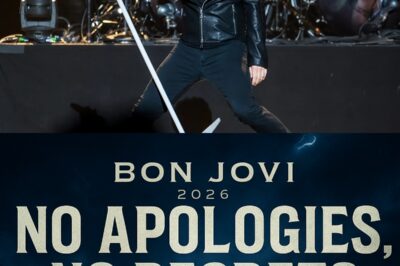 Bon Jovi Shocks the Music World: Explosive ‘No Apologies, No Regrets’ Album Announcement Reveals Controversial 2026 All