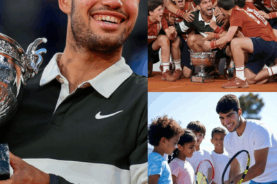 CONFIRMED: Carlos Alcaraz has caused a stir by donating €1.5 million of his €2.9 million Roland-Garros prize money to help children who love tennis but lack the resources to learn and play, as well as creating a court where children can play freely, leaving fans in awe.
