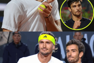 Lorenzo Musetti made a shocking statement using harsh words to criticize Alexander Zverev: he called him a “shameful loser” for successively blaming the humidity, the ball, and a biased umpire; his defensive style unleashed a wave of indignation in the tennis world with the message: “ELIMINATE THE LOSERS WHO DON’T ACCEPT THE RESULTS AND ONLY KNOW HOW TO ASPECT BLAME!”