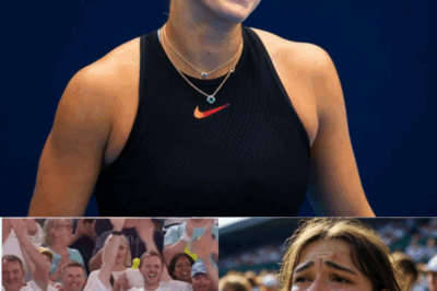 “LOSS OF CONTROL” Aryna Sabalenka disappointed fans and enraged the tennis world by responding to a cheering fan with a “Shut the fu*k up,” which made fans cry. “SHE DOESN’T DESERVE TO BE NUMBER 1 BECAUSE OF HER ARROGANCE.”