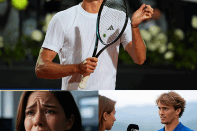 Alexander Zverev’s Explosive On-Air Confrontation: Top Star’s Fiery Response to ‘Rude’ Host’s Question Leaves Interviewer in Tears and Gets Her Instantly Fired—What Really Happened Behind the Scenes at the Italian Open That Stunned Everyone?