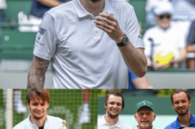 Tears, Shock, and a Mic Drop: Medvedev Stuns Halle Open Crowd After Bublik’s Mysterious Trophy Message—Fans Left Speechless as Ceremony Takes Unexpected Turn!