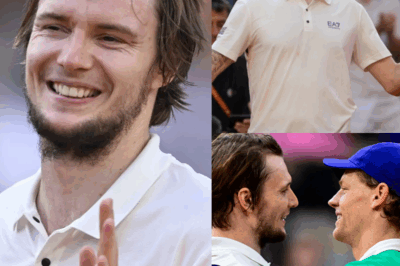 OUTRAGE ERUPTS! Bublik’s Shocking Post-Match Words About Sinner Stun Tennis World—After Long-Awaited Victory, Bublik Drops Controversial Doping Comment on Live Mic, Fans React in Fury. What Did He Really Say About Sinner’s Mental Game? The Tennis Community Demands Answers—Full Story Inside!